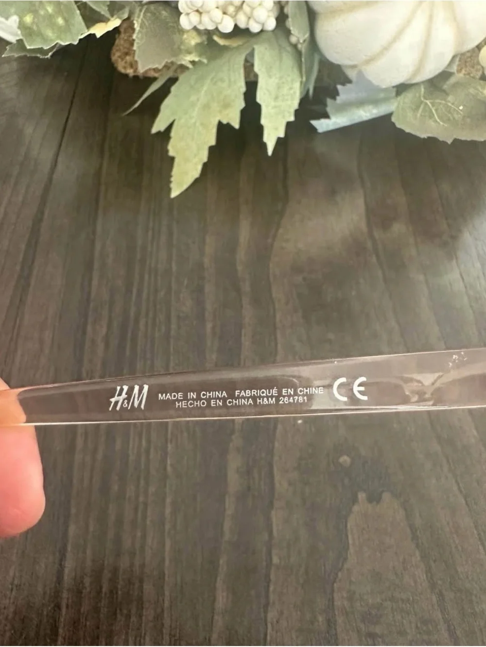 H&M Clear Transparent Sunglasses Arm with Logo